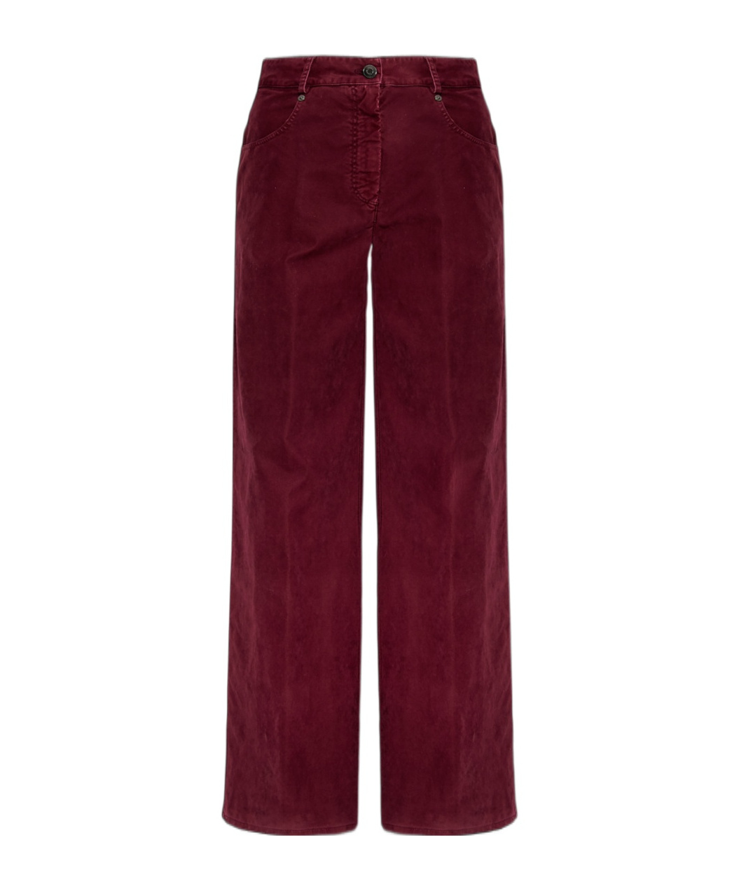 Forte Forte Casual Pants With Belt Loops In Burgundy