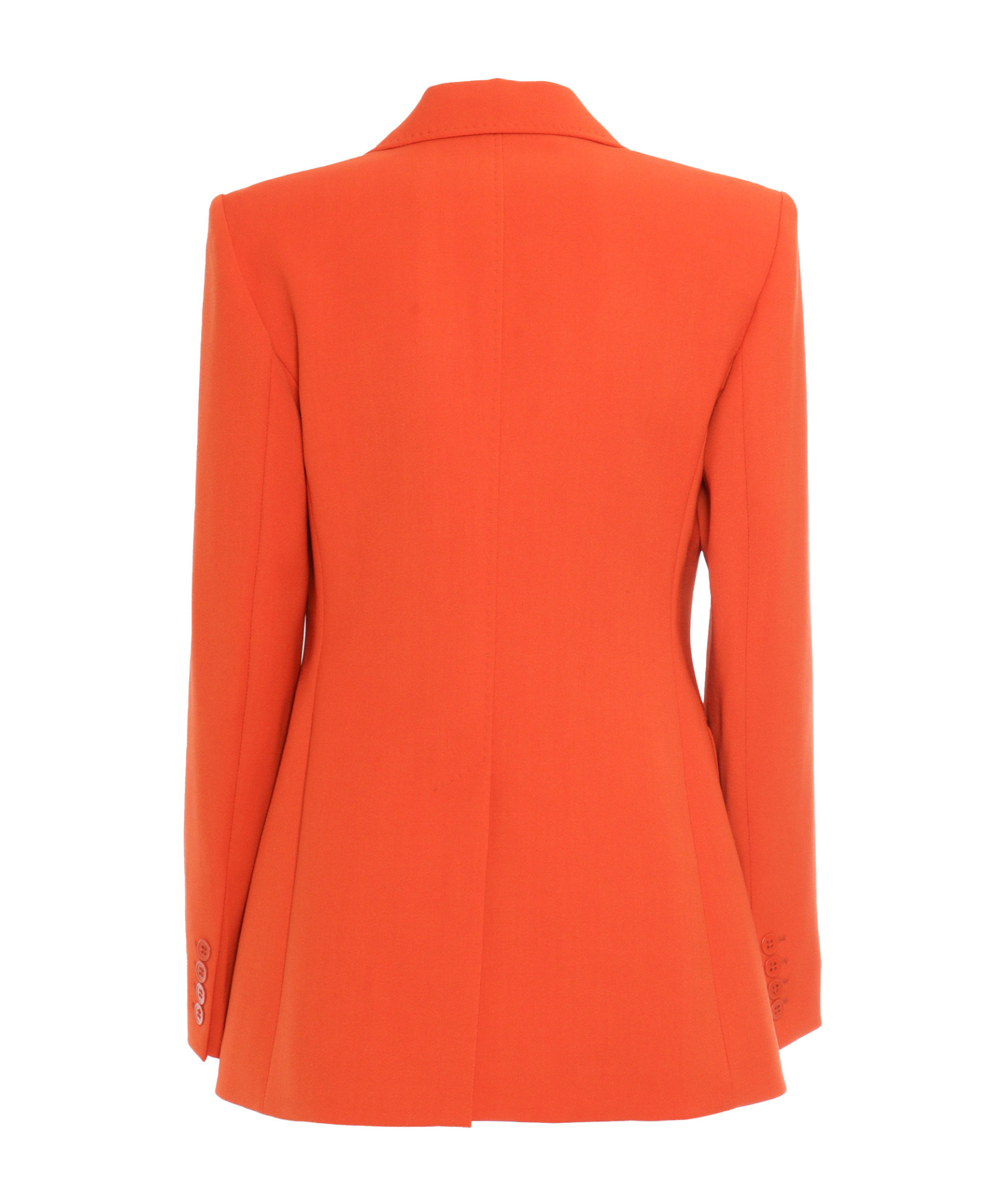 Max Mara Wool Single-breasted Suit Coat In Orange