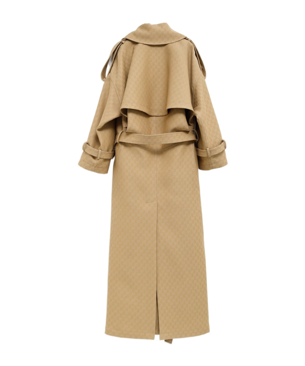Gucci Cappotto Doppiopetto Gg In Nude