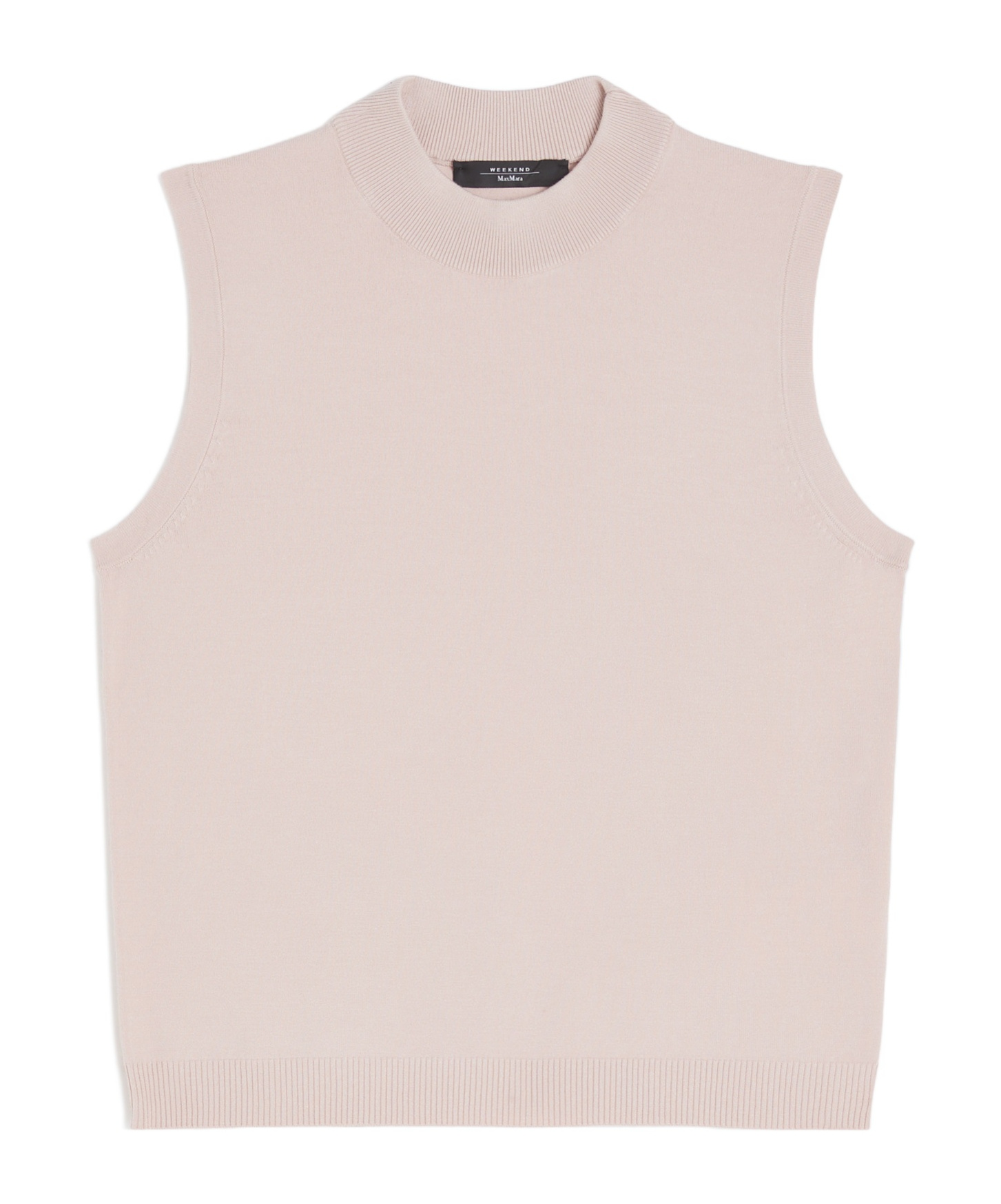 Weekend Max Mara Stretch Viscose Yarn Top In Neutral