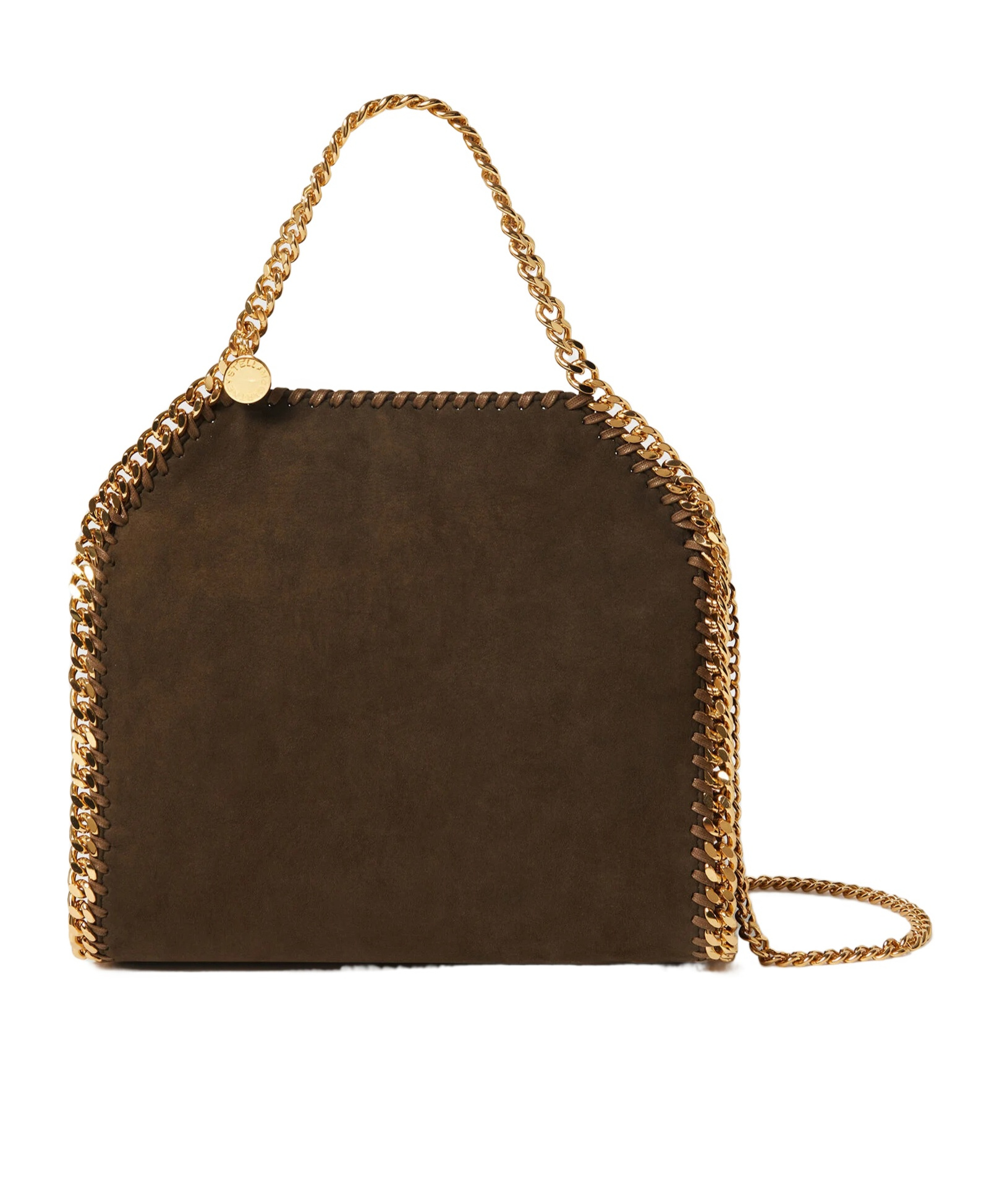Stella Mccartney Mini Falabella Chain-strap Shoulder Bag In Brown