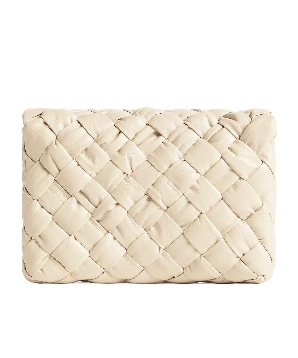 Bottega Veneta Small Rumple Messenger Shoulder Bag In Sea Salt