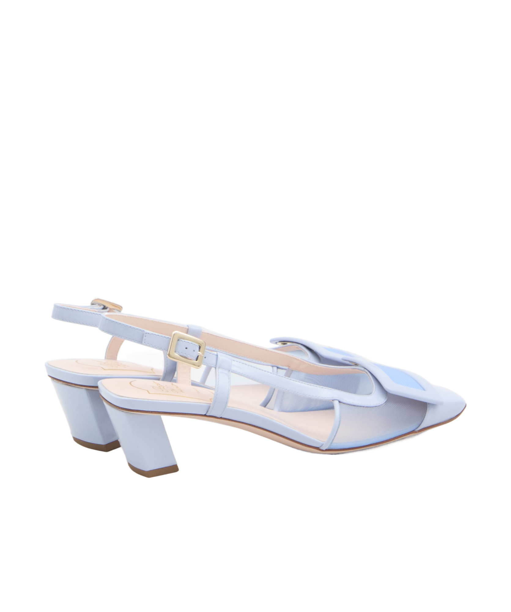 Roger Vivier Belle Vivier High-heeled Sandals In Blue