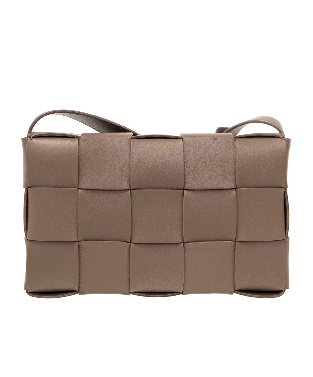 Bottega Veneta Small Cassette Crossbody Bag In Brown