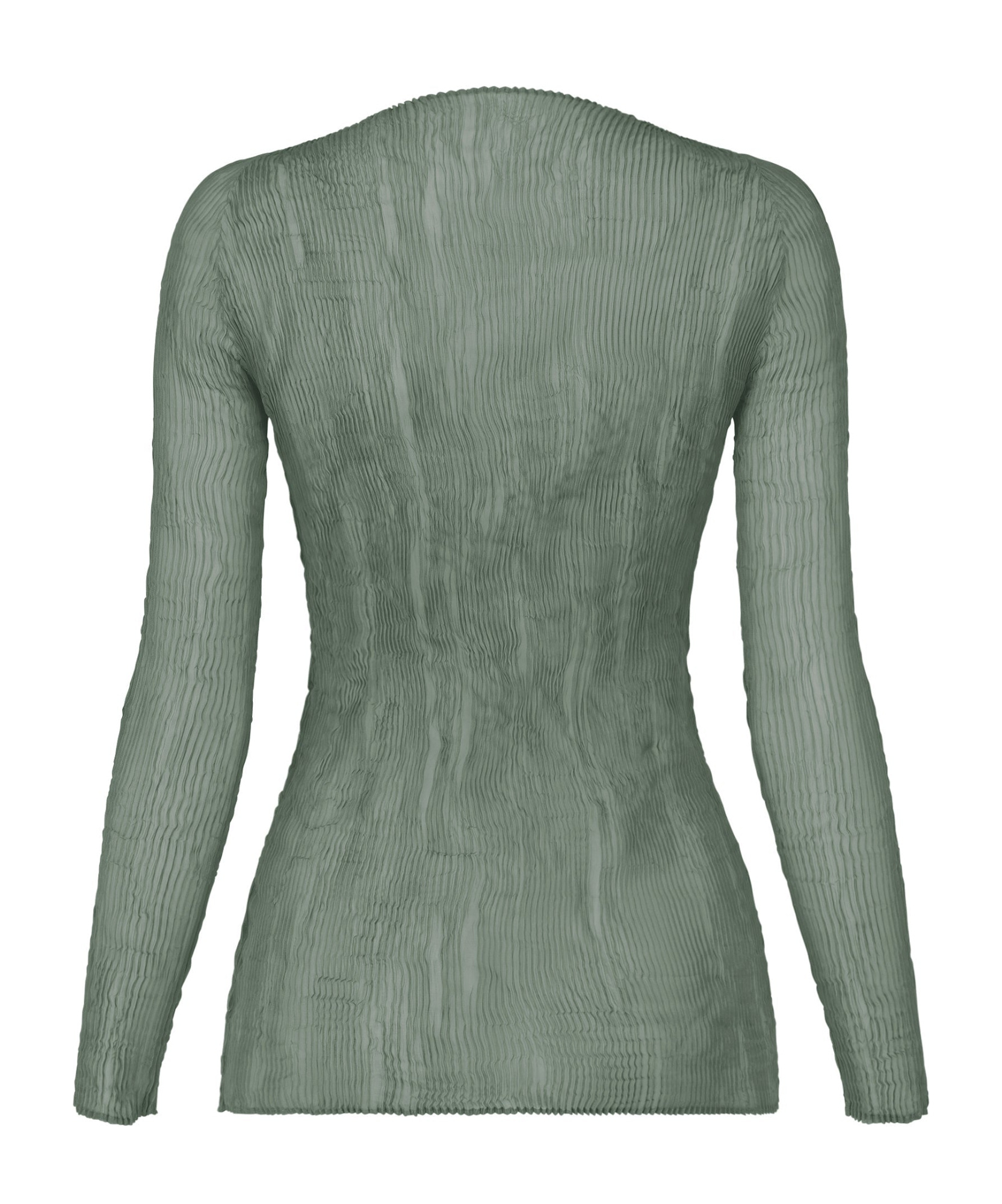 Issey Miyake Long Sleeve Top In Gray