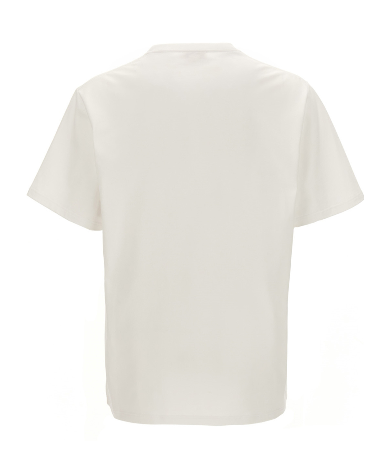 Alexander Mcqueen Printed Compact Cotton T-shirt In White