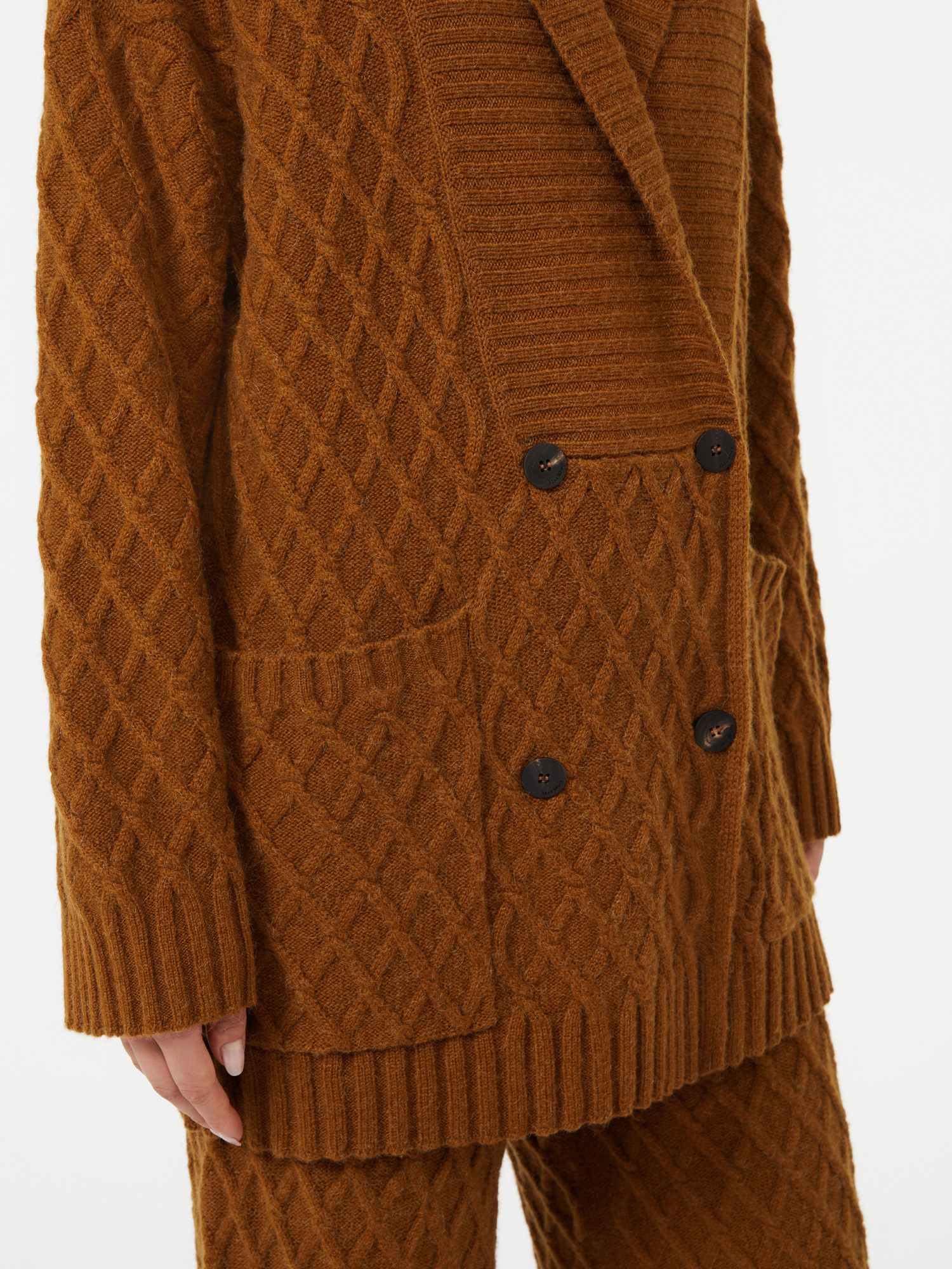 Max Mara Mirca Cardigan Camel In Brown