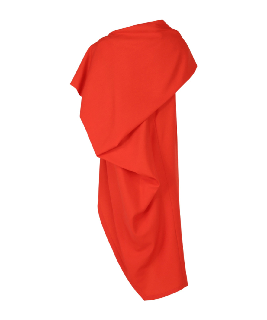 Issey Miyake Sleeveless Dress In Orange