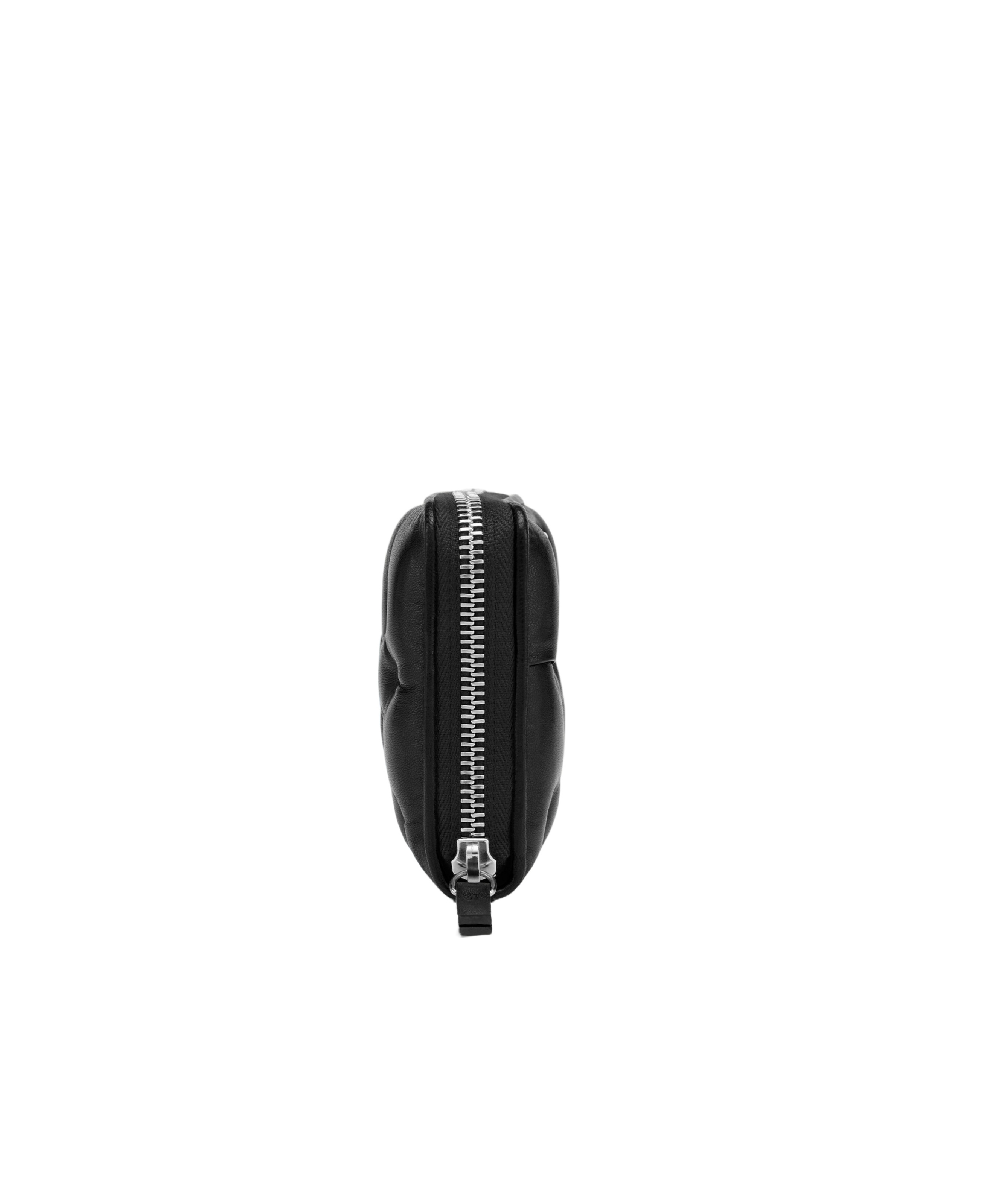 Maison Margiela Leather Zip Around Wallet In Black