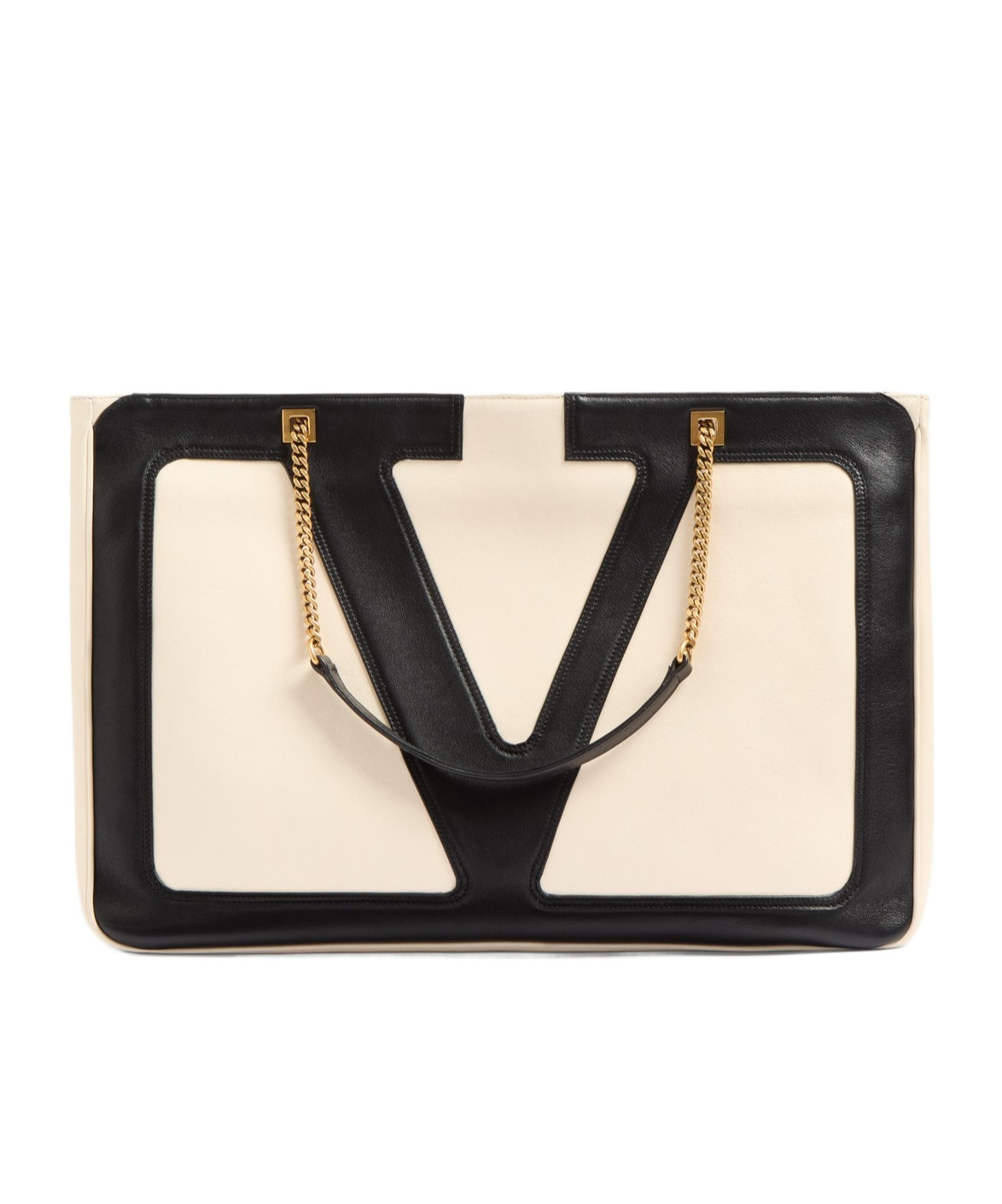Valentino Garavani Large Logo Tote In Nude