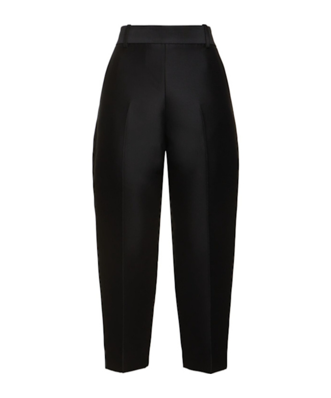 Khaite Cam Wool  Silk Faille Straight Pants