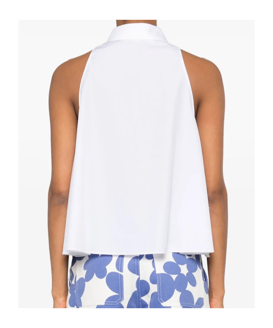 Marni Organic Cotton Tank Top In White