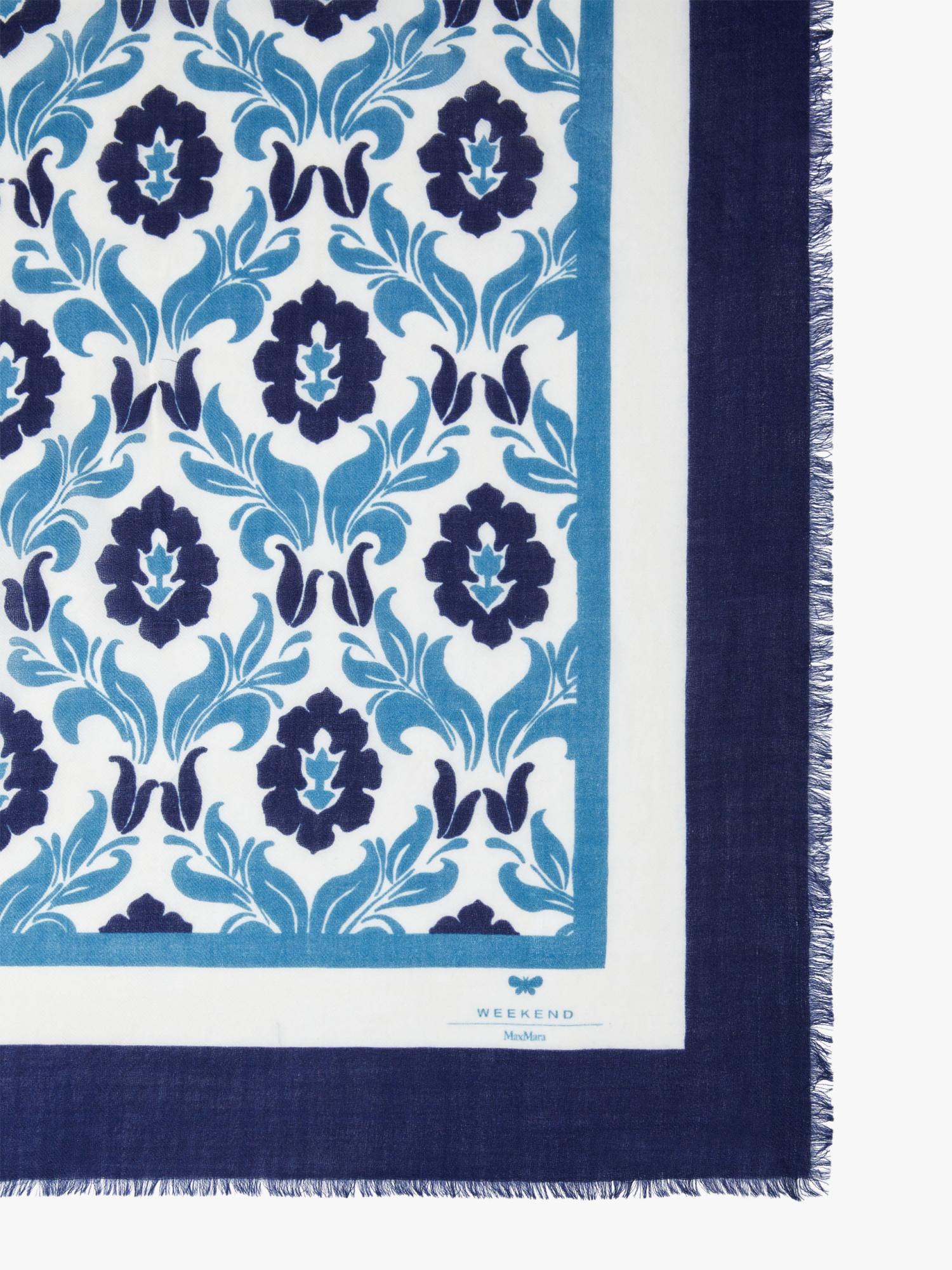 WEEKEND MAX MARA PRINTED WOOL SHAWL