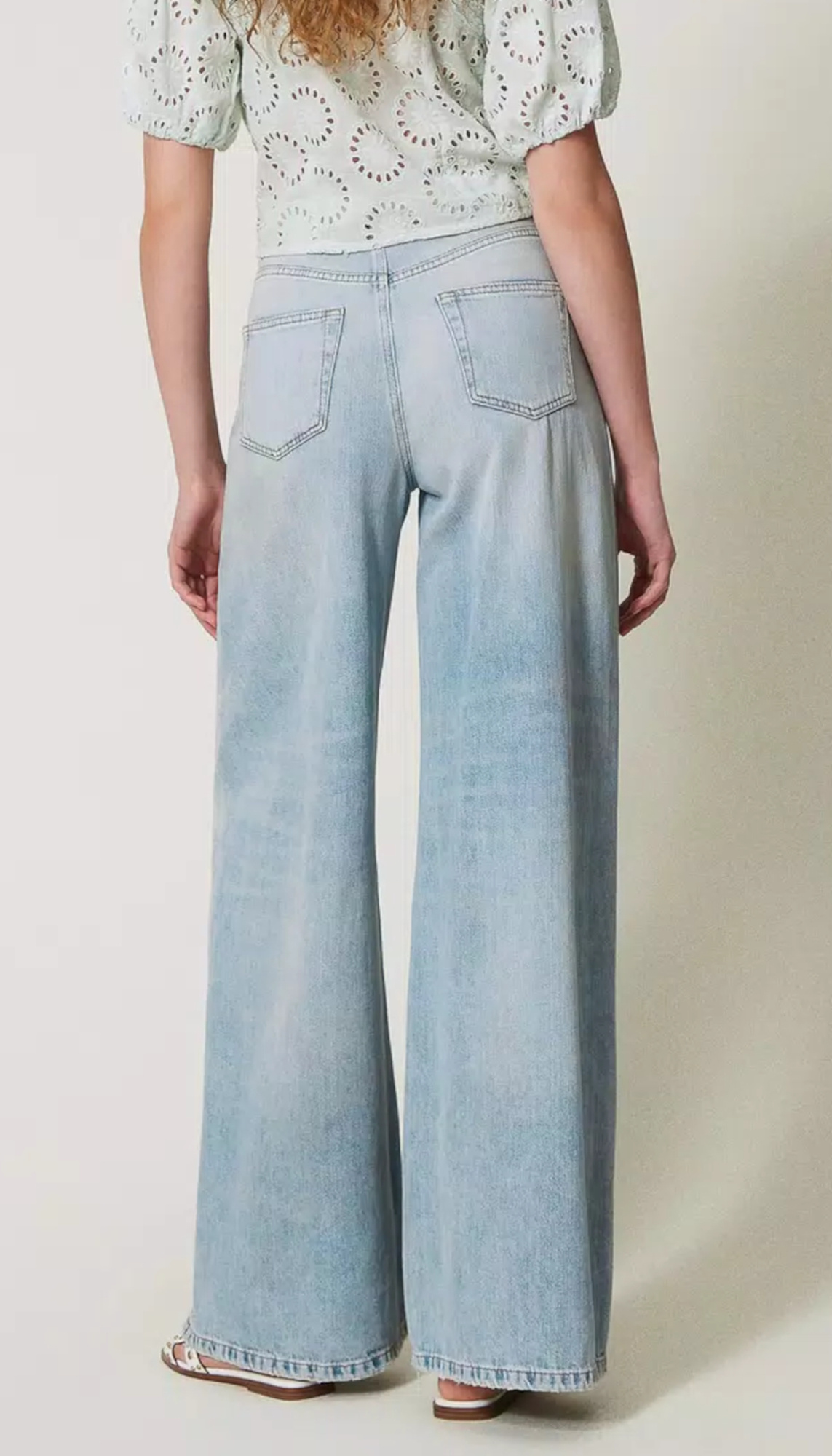 Shop Twinset Logo-patch Jeans