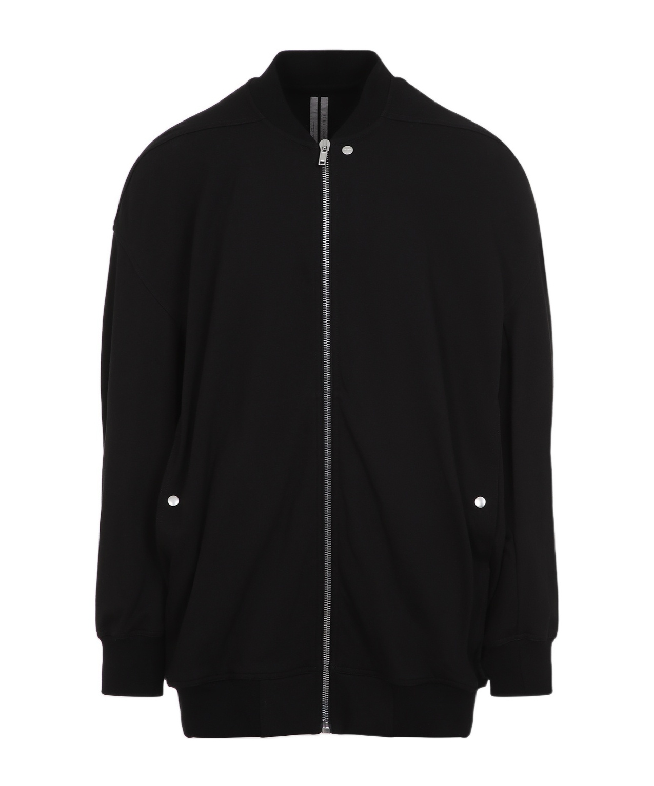 Rick Owens Oversized Flight Sweatshirt Ribbed Finish In Black
