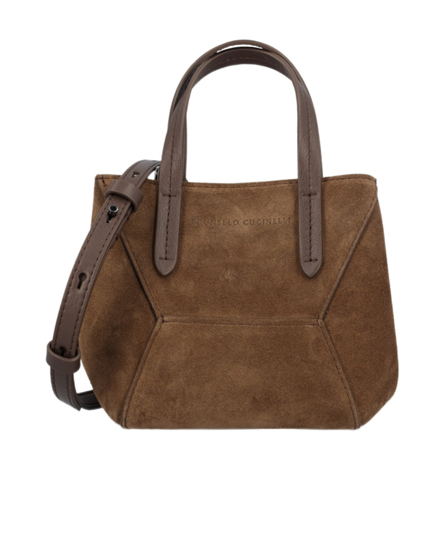 Brunello Cucinelli Bc Duo Embellished Mini Tote Bag In Green