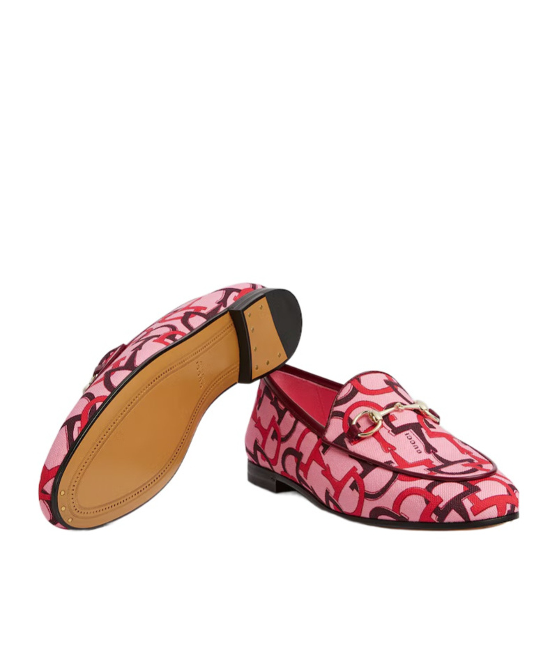Gucci Jordaan Loafers In Pink
