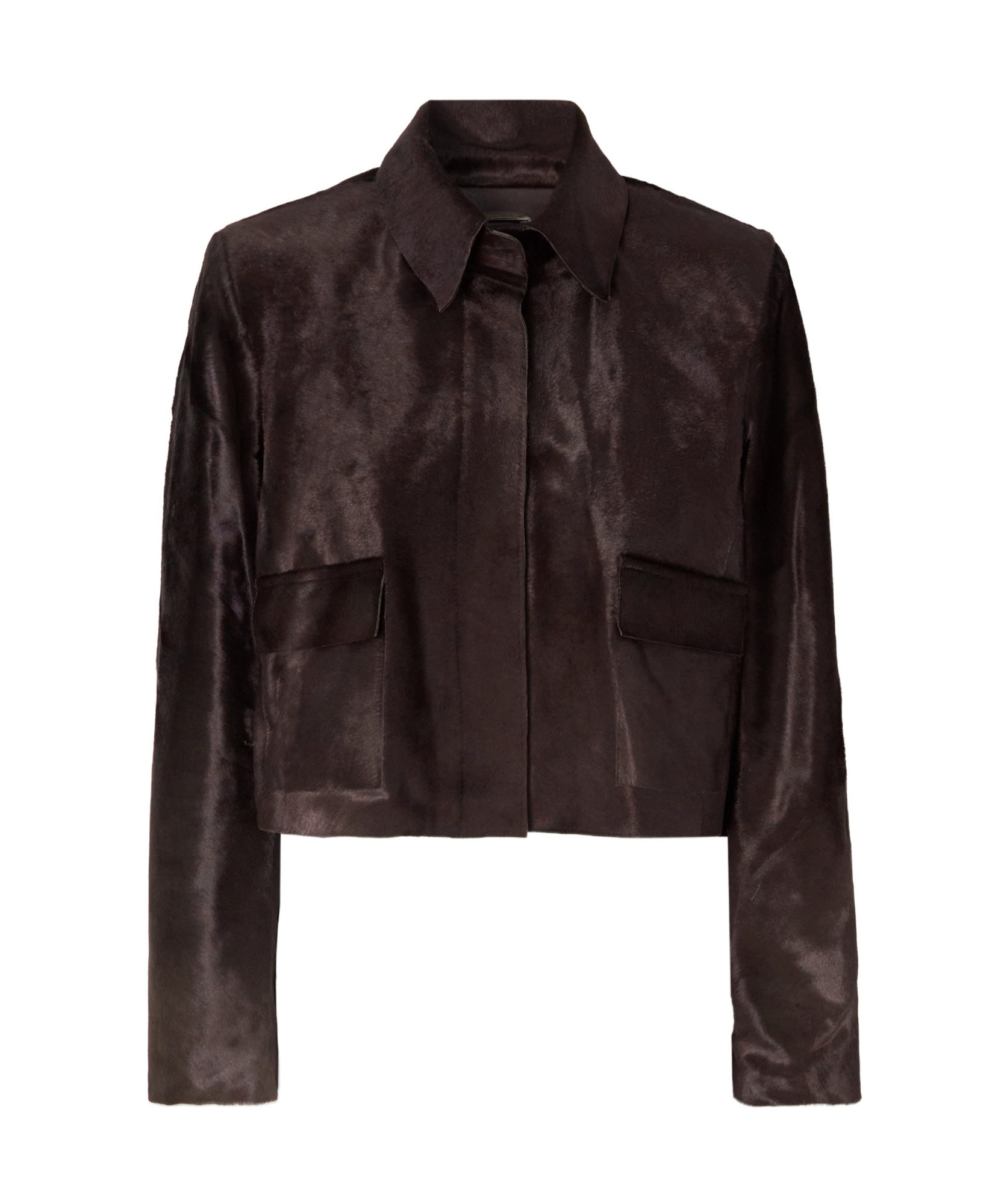 Nour Hammour Long-sleeved Casual Jacket In Brown