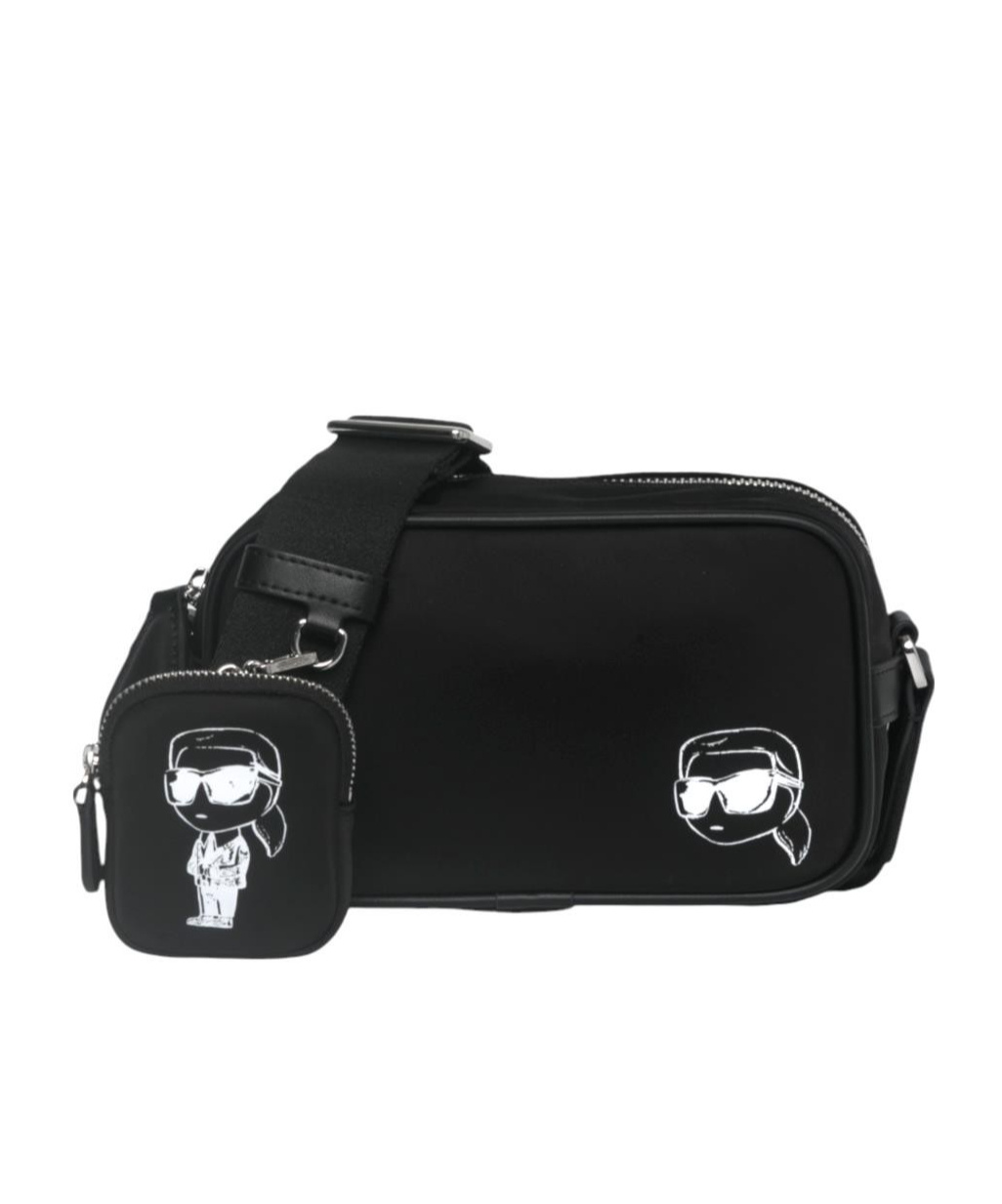 Karl Lagerfeld Ikon Cross Body Bag In Black