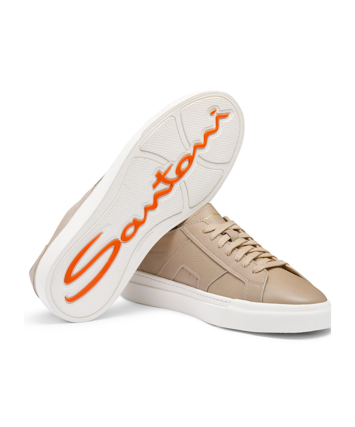 Santoni Slip-on Sneakers With Contrasting Rubber Sole In Animal Print