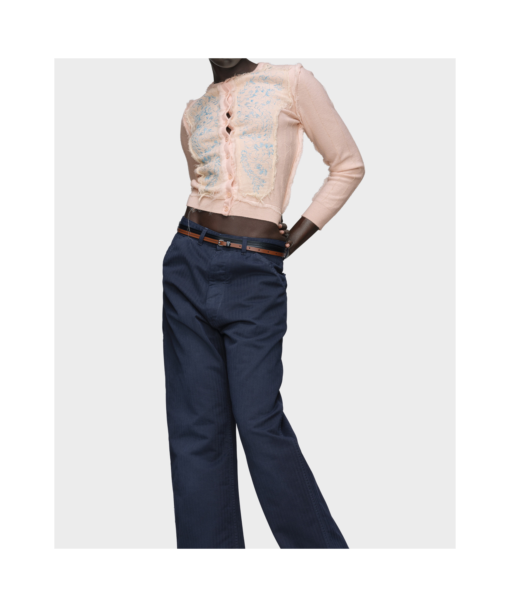 Maison Margiela Knit Cardigan In Pink