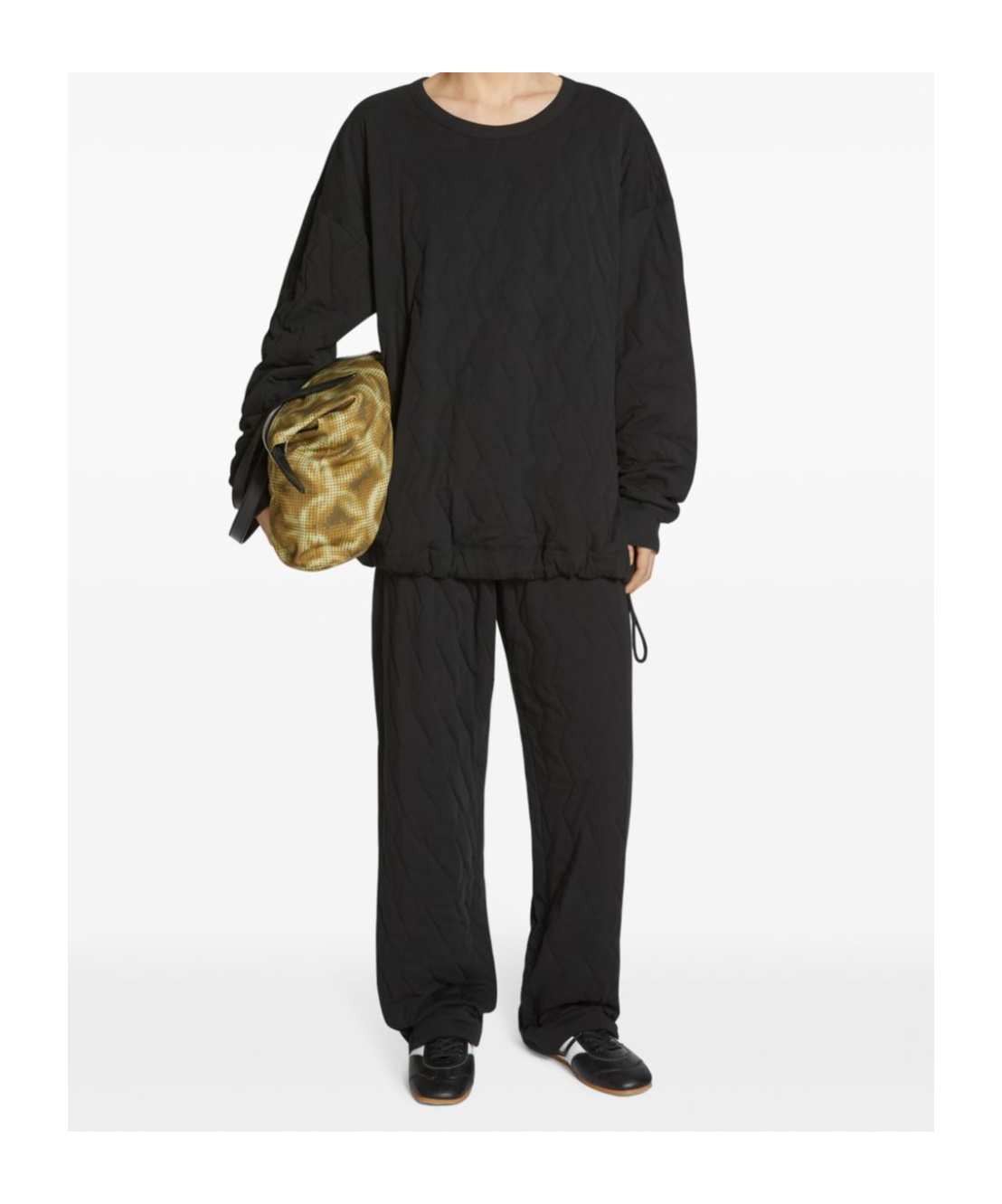 Dries Van Noten Chain-print Cotton Tote Bag In Green