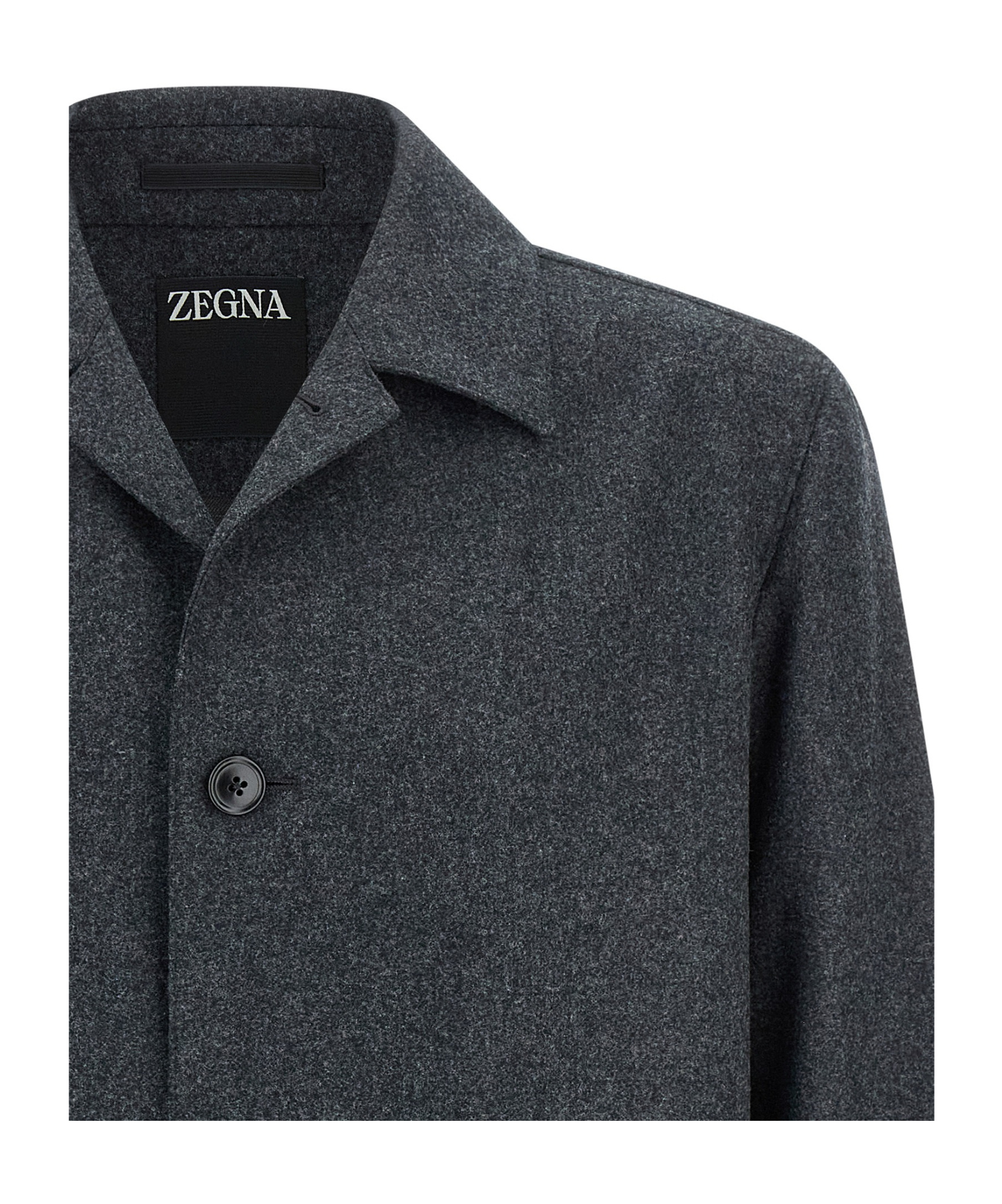 Zegna Alpe Button Jacket In Gray
