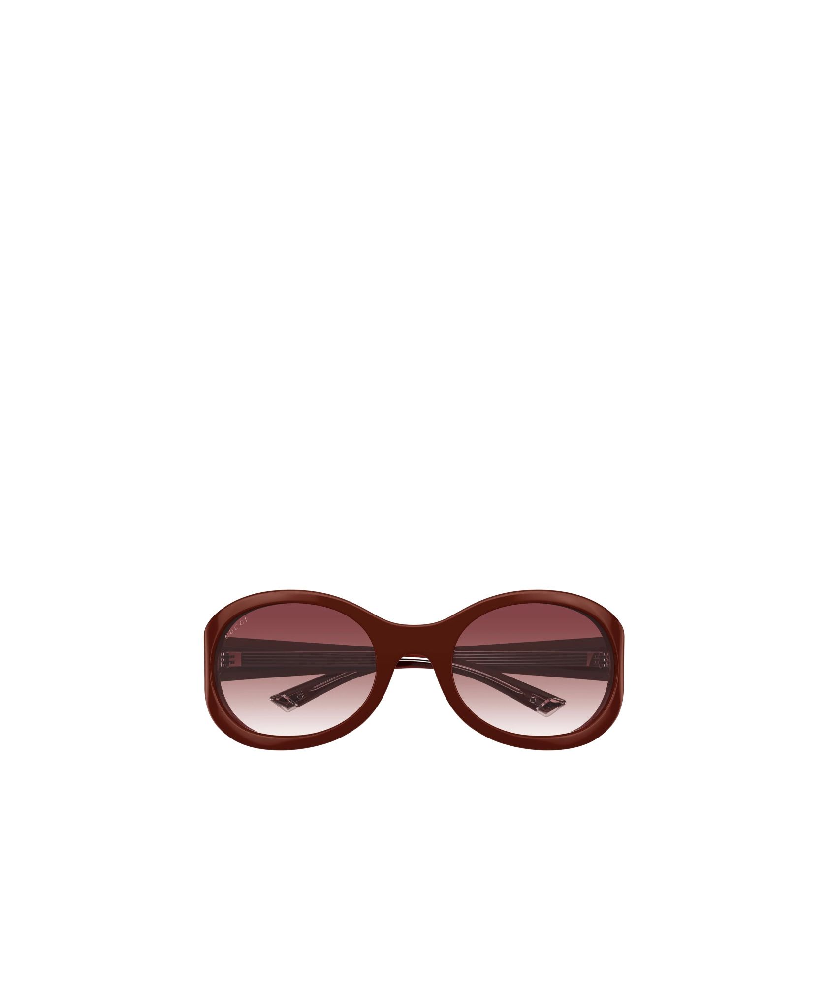 Gucci Oval Frame Sunglasses With Tinted Lenses