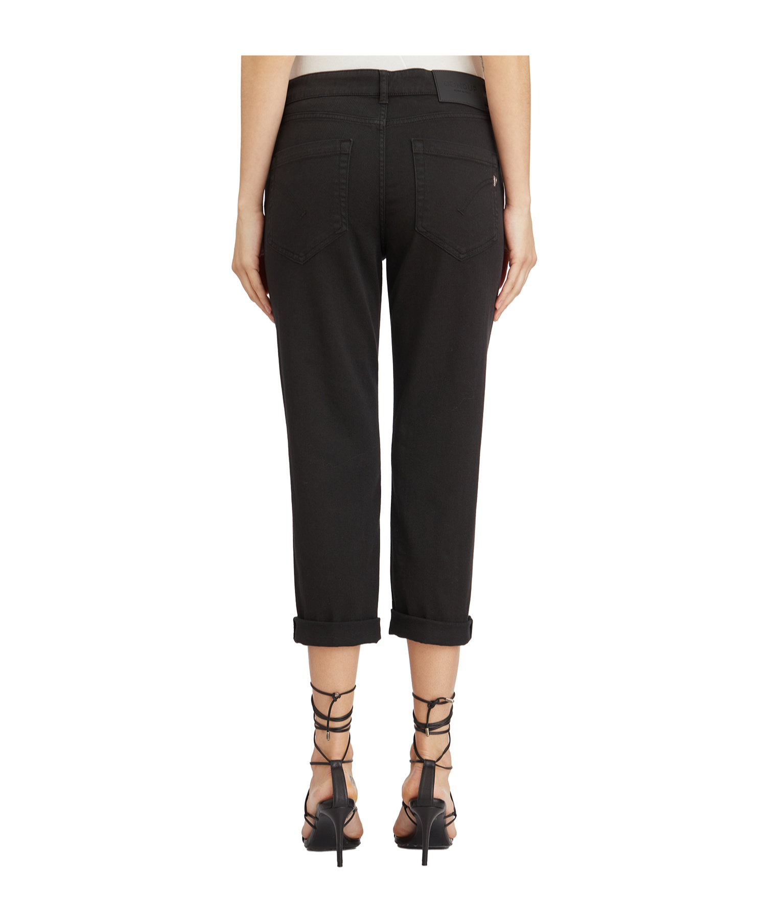 Dondup Button-front Slacks In Black