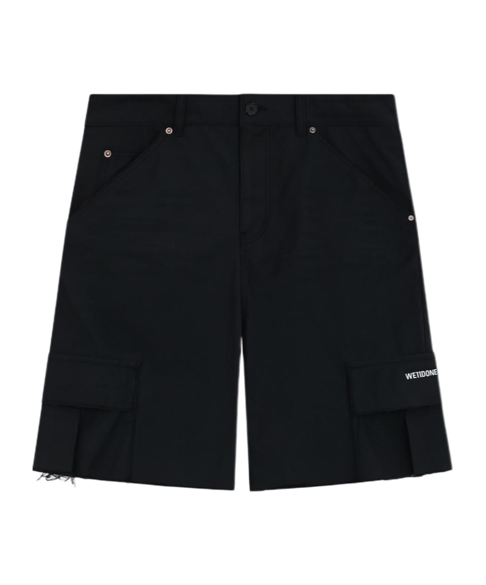 We11 Done Belt-loop Shorts In Black