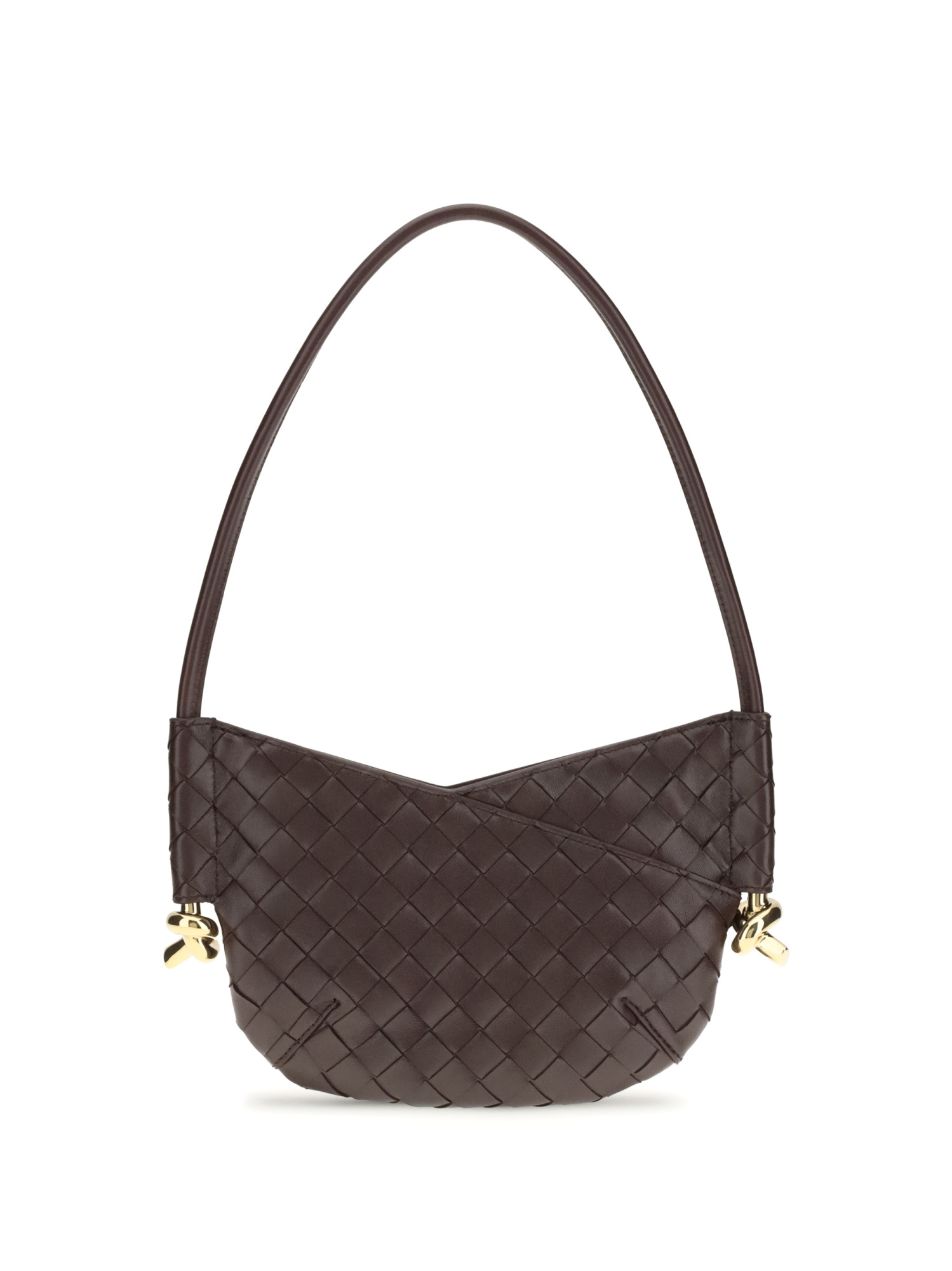 Bottega Veneta Mini Solstice Shoulder Bag In Brown