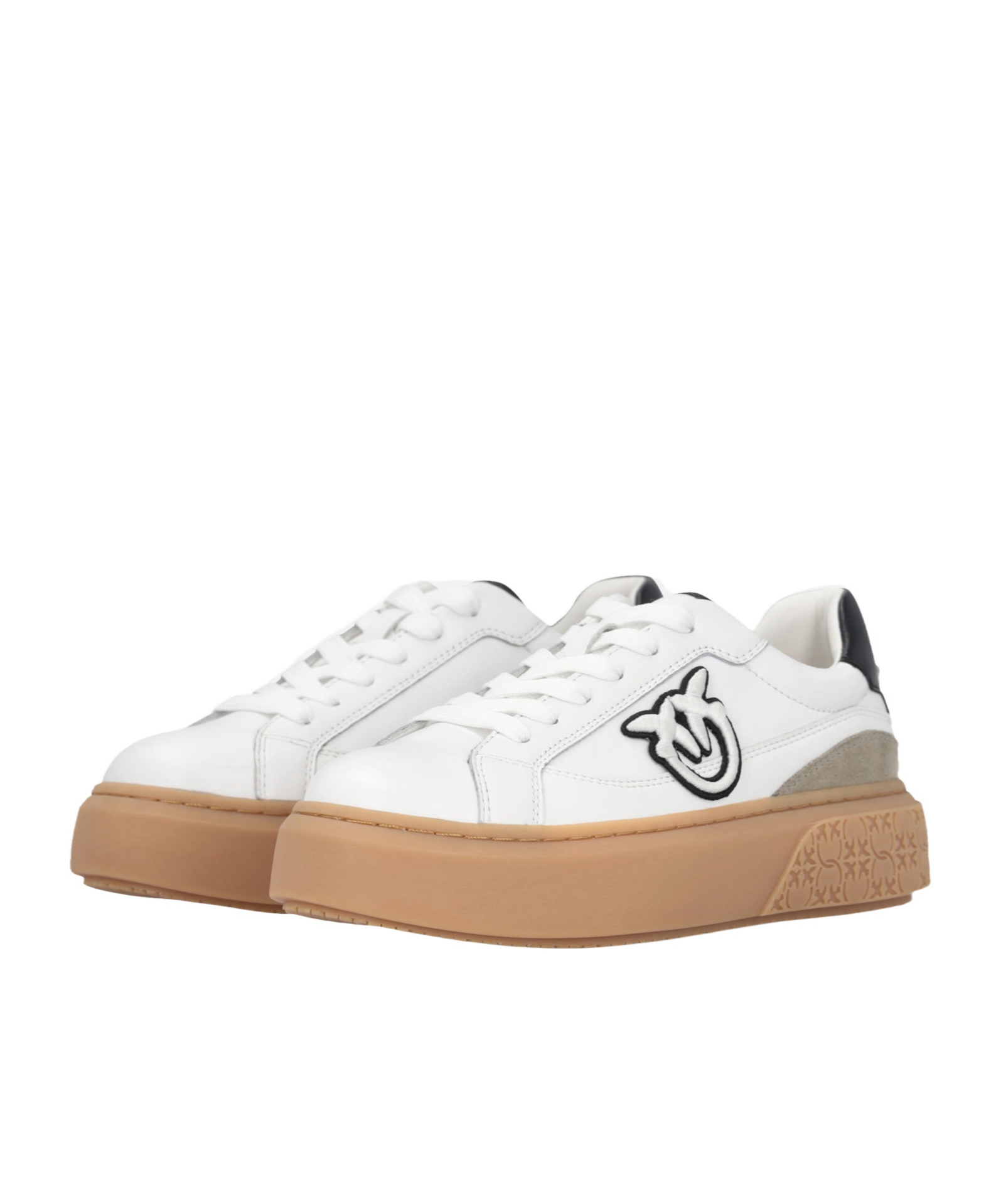 Pinko Platform Trainers In White