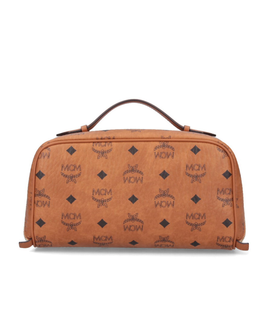 Mcm Rectangular Shape Side Strap Top Handle
