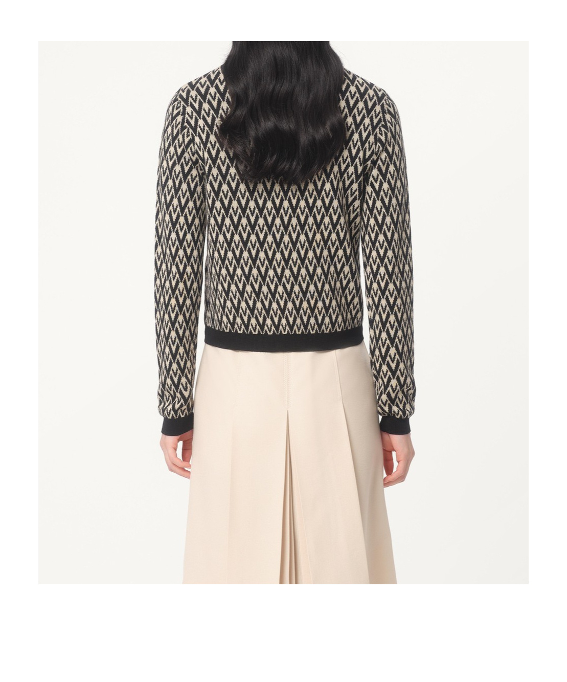 Valentino Knitwear Logo In Black