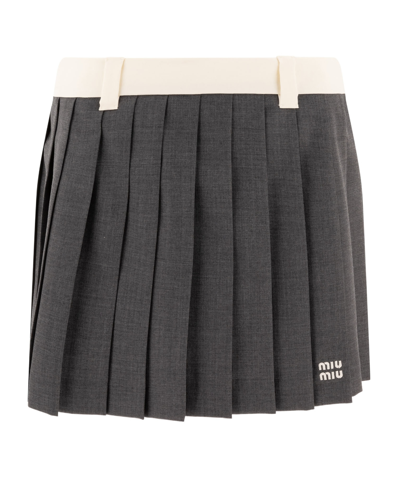 MIU MIU PLEATED MINI SKIRT