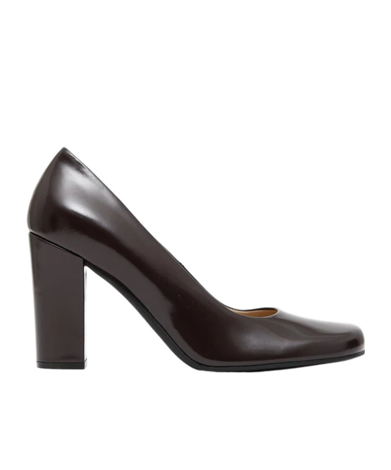 The Row Penelope Block-heel Pumps In Brown