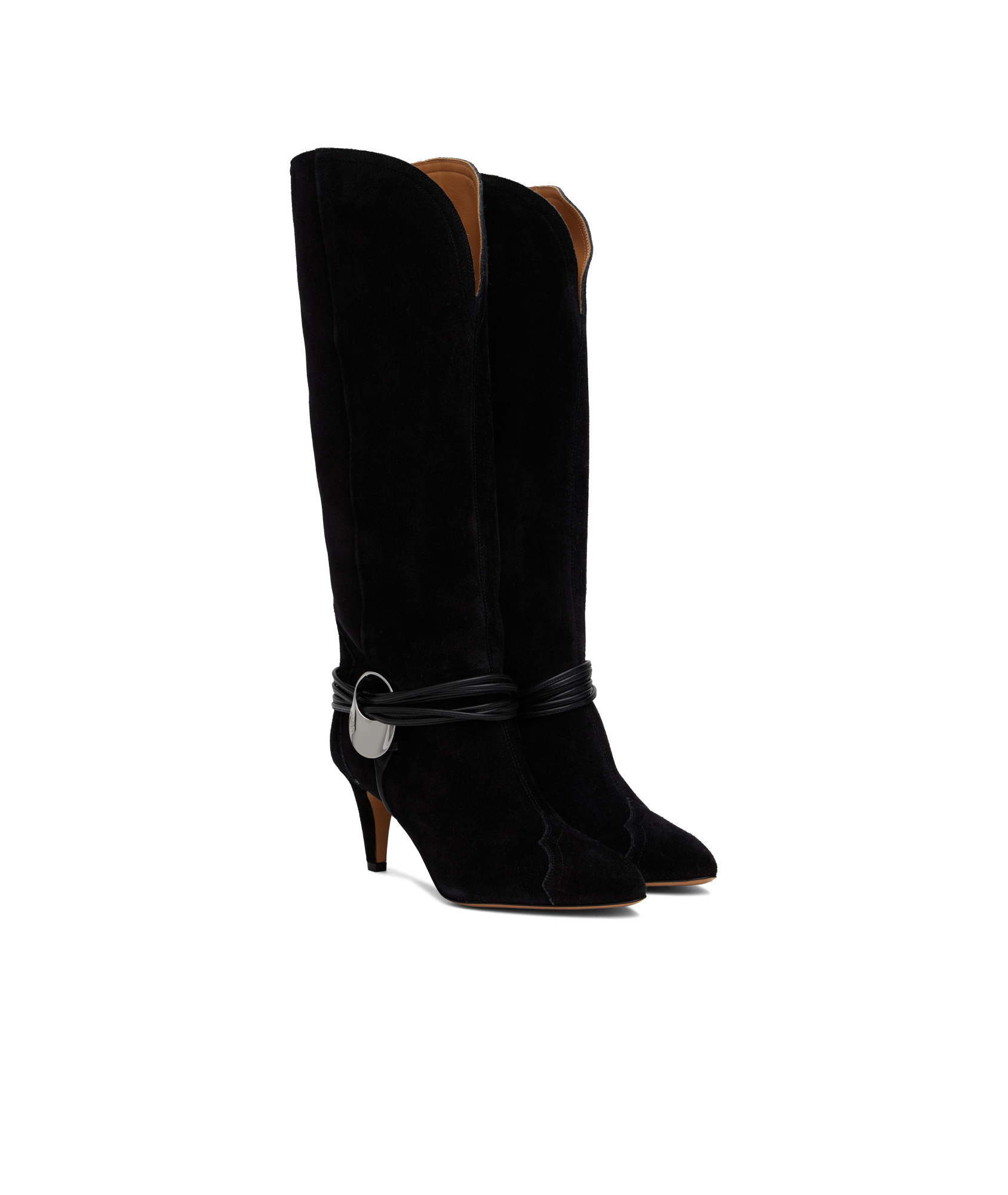 Isabel Marant Logo Boots In Black