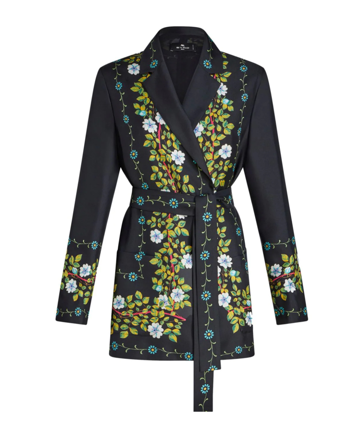Etro Jeans Woman Color Blue In Black