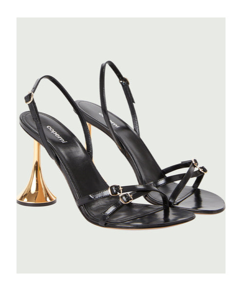 Shop Coperni Open-toed High-heeled Sandals In Black