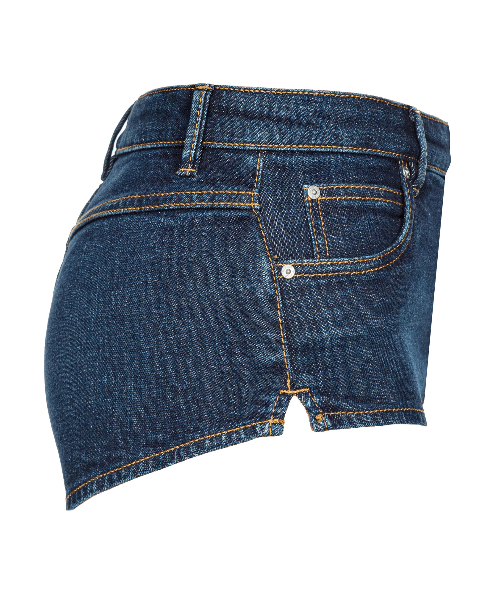 Pinko Belt-loop Denim Shorts In Blue