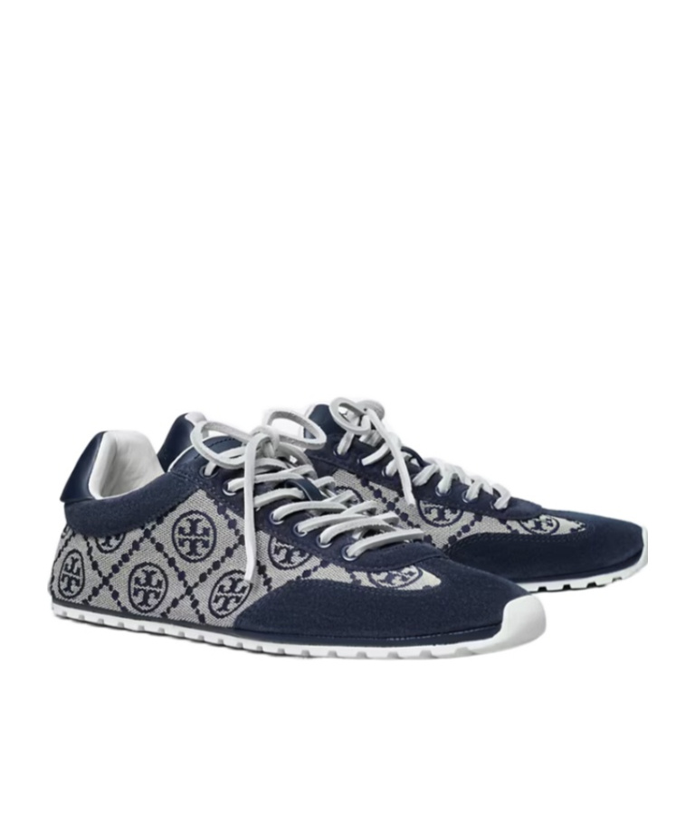 Tory Burch T Monogram Field Sneaker In Animal Print