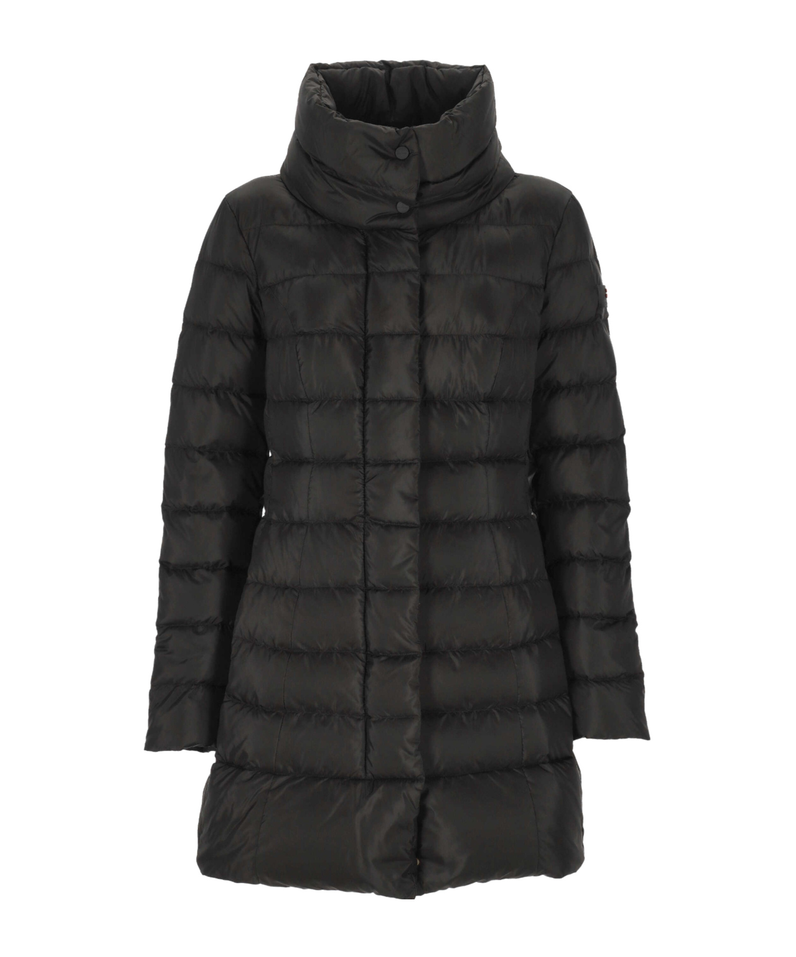 Peuterey Funnel-neck Padded Mid-length Coat In Gold