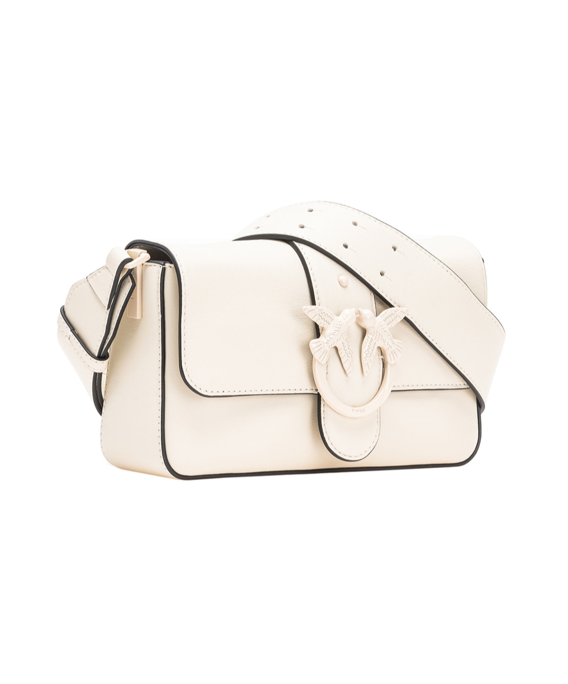 Pinko Flip Shoulder Bag In White