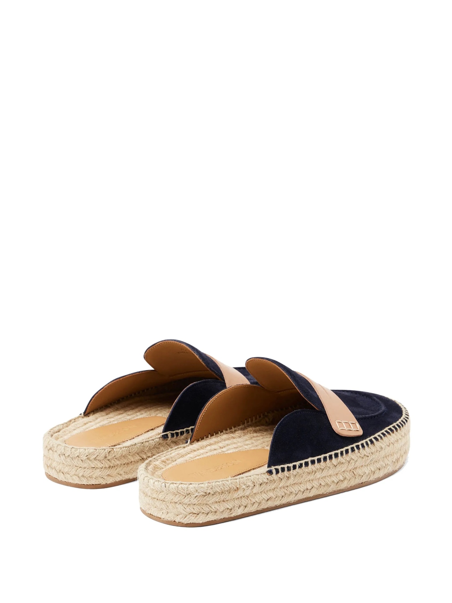 Jw Anderson Suede Espadrilles With Braided Raffia Sole In Black