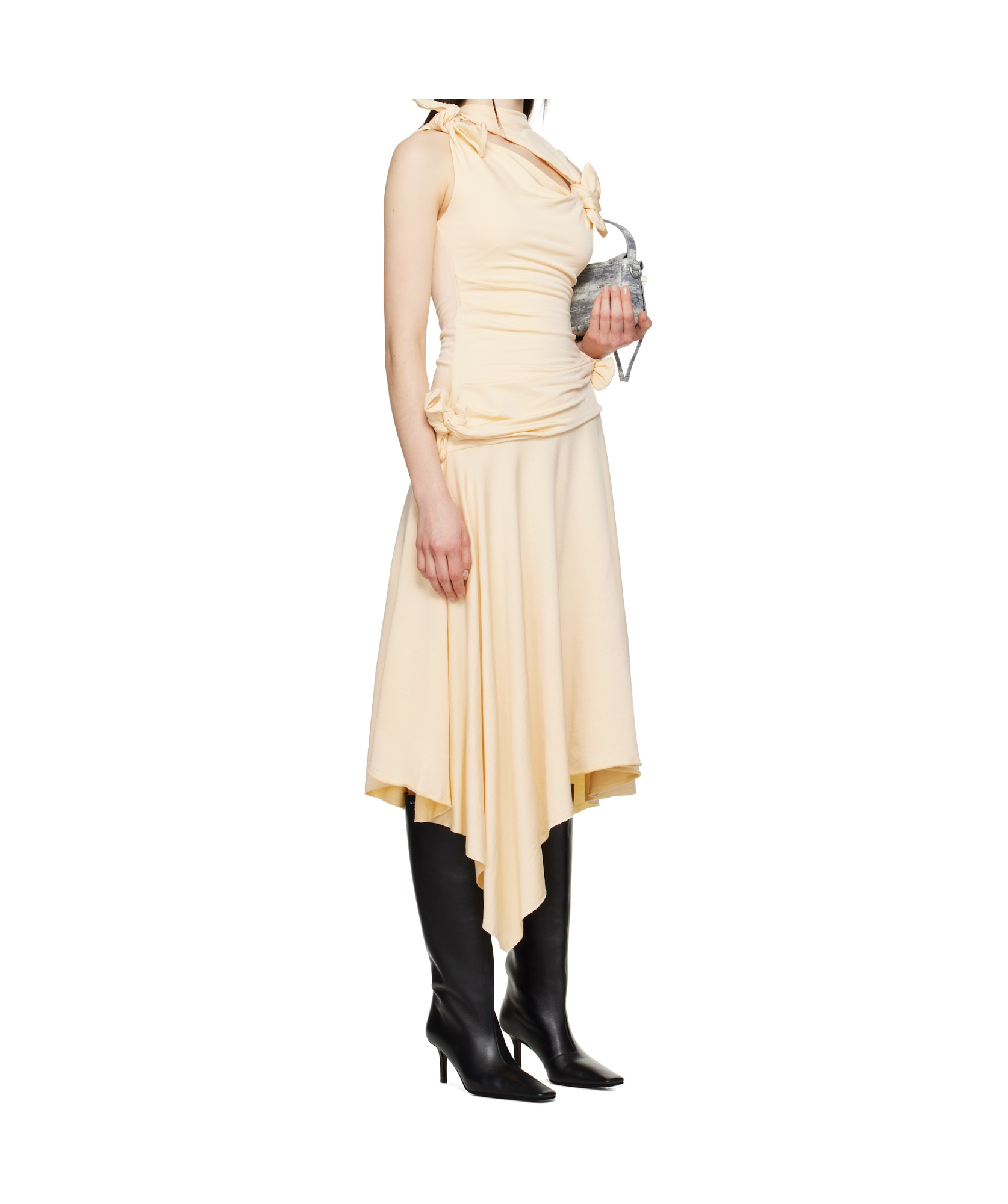 Acne Studios Long-sleeved Dress In Nude