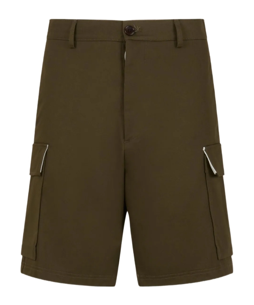 Marni Gabardine Cargo Shorts In Green