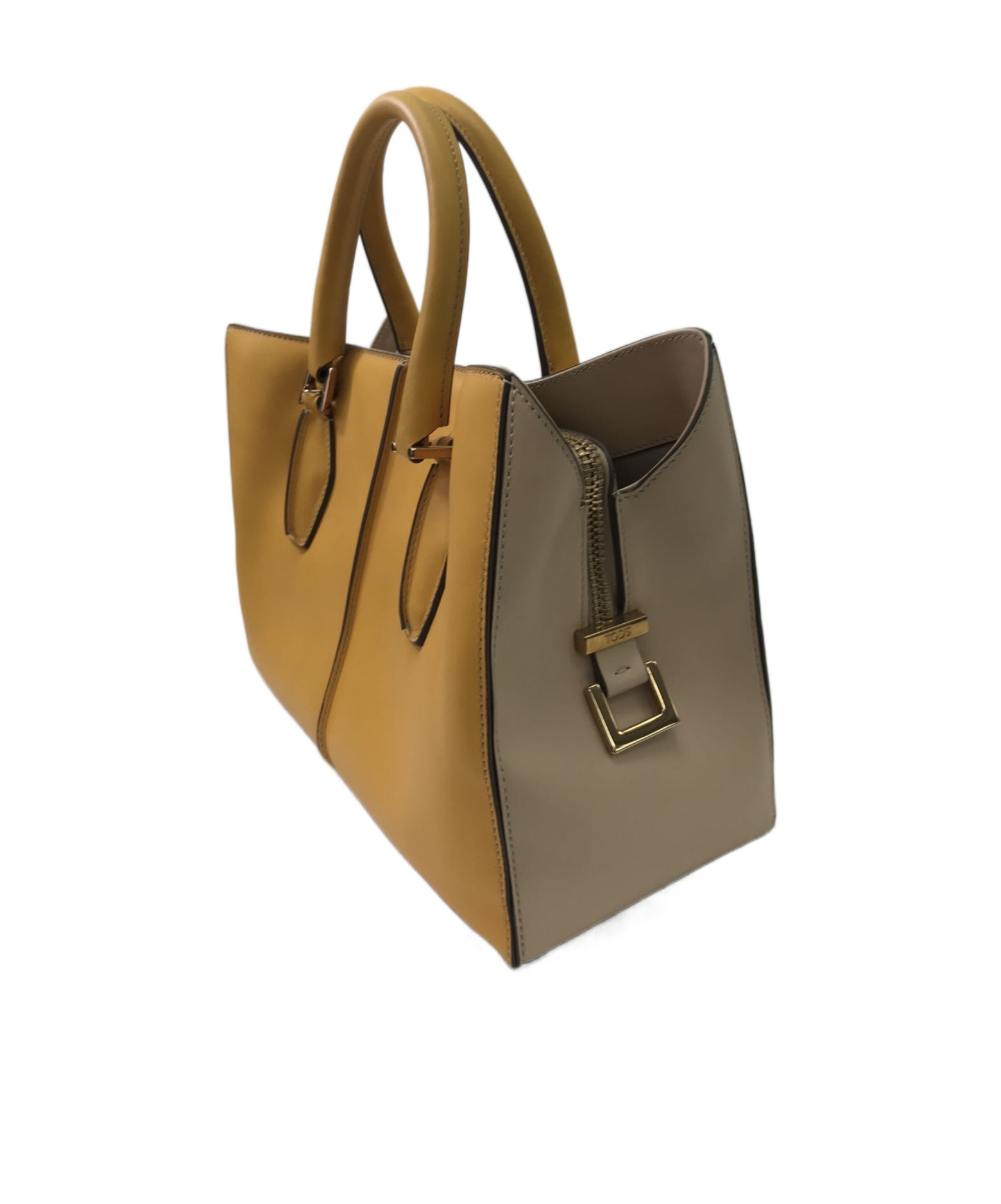 Tod's Double Handle Shoulder Bag In Brown