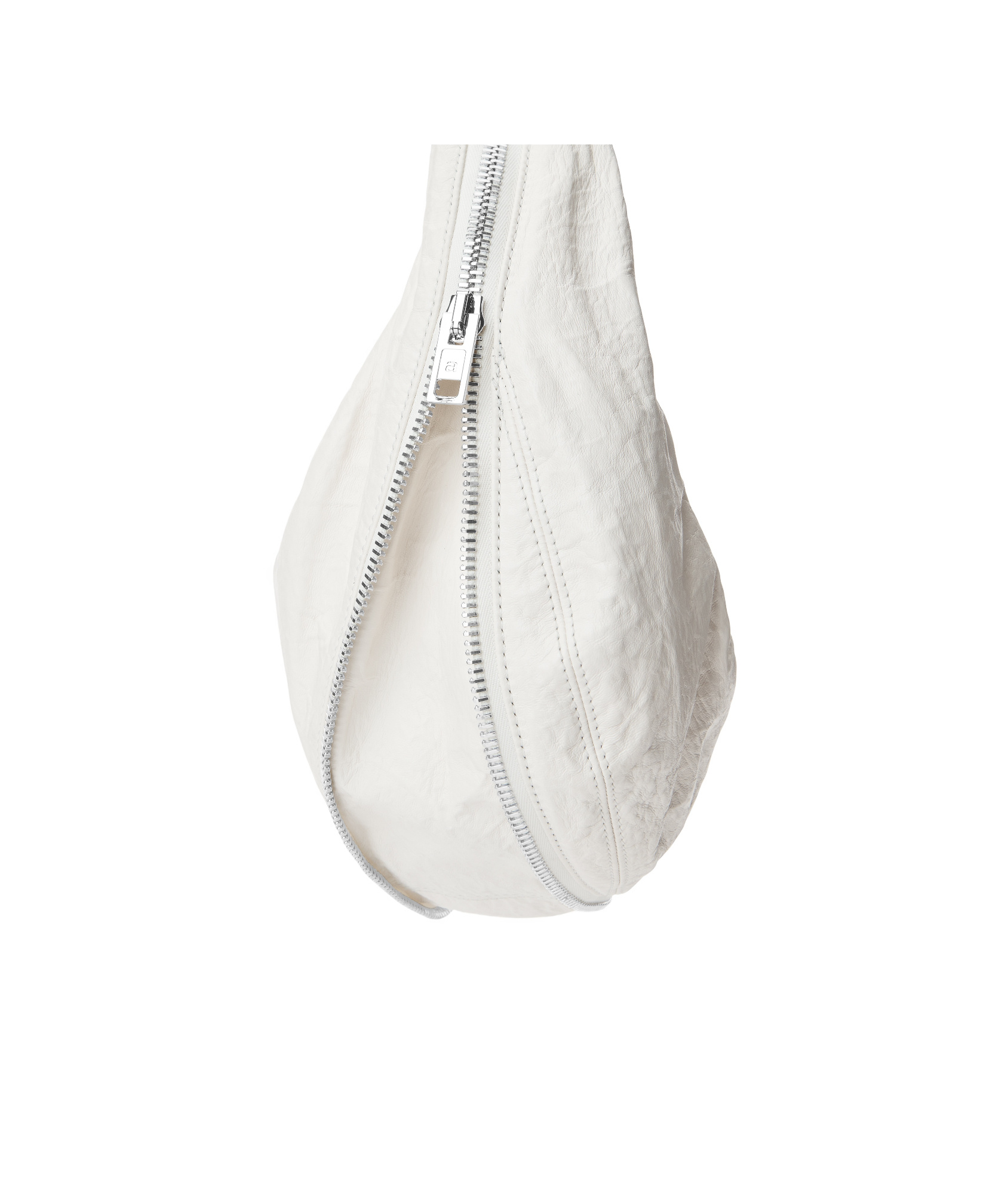 Alexander Wang Twyst Zip Leather Top-handle Bag In White