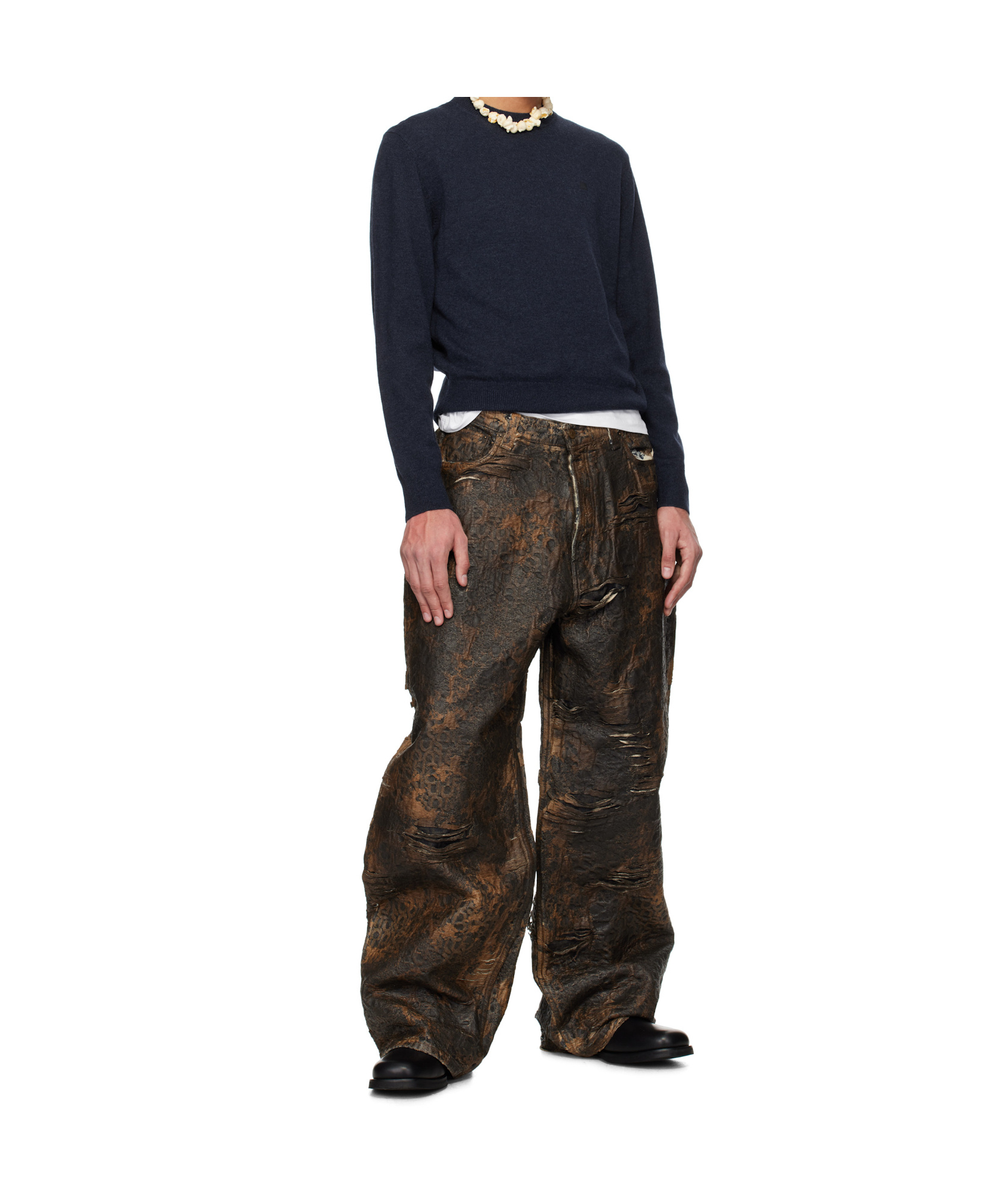 Acne Studios Long-sleeved Sweater In Black