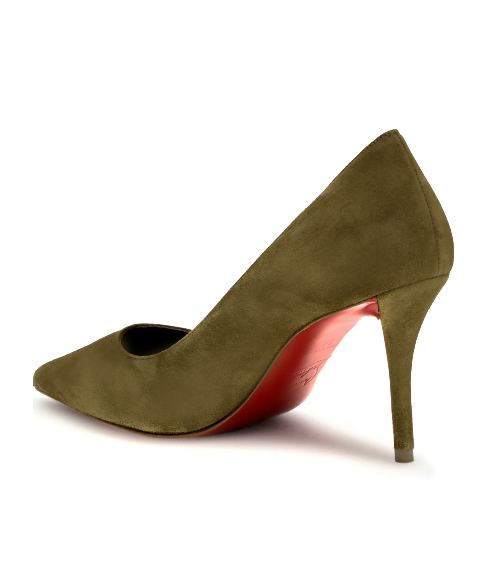 Christian Louboutin Pointed-toe High Heels In Brown